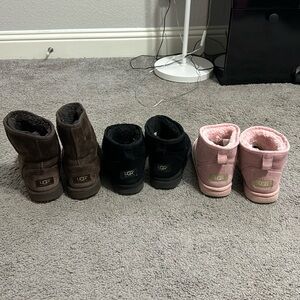 3 worn uggs